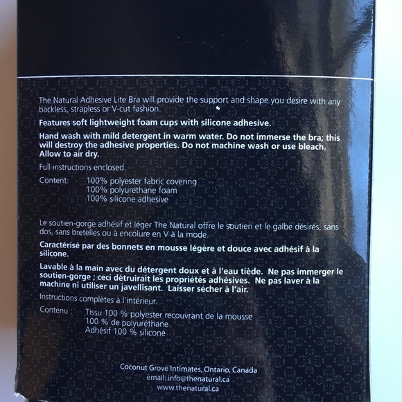 Adhesive lite backless and strapless bra in 38D - Picture 3 of 10